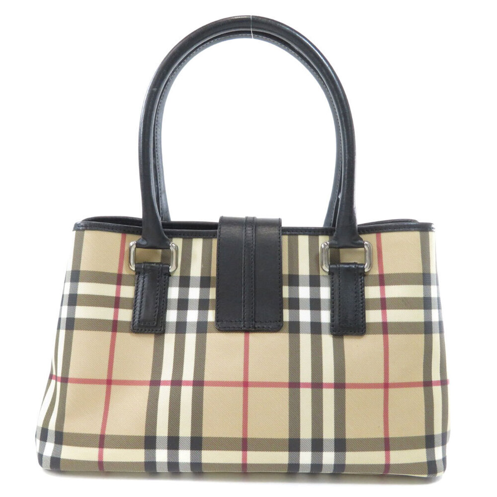 Burberry Check Bag Tote Nova Black